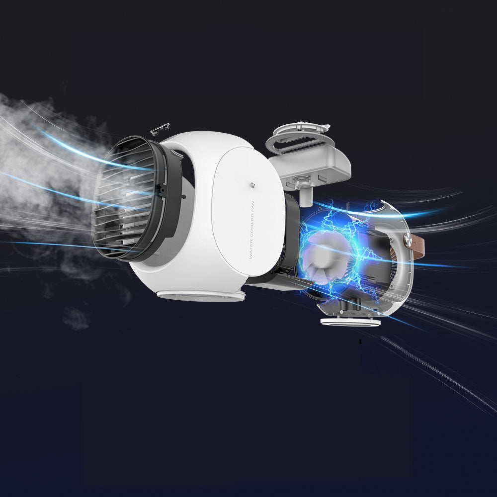 Portable Fan with 120° Oscillation, 220ML Water Tank, 4000mAh Battery & Quiet Operation