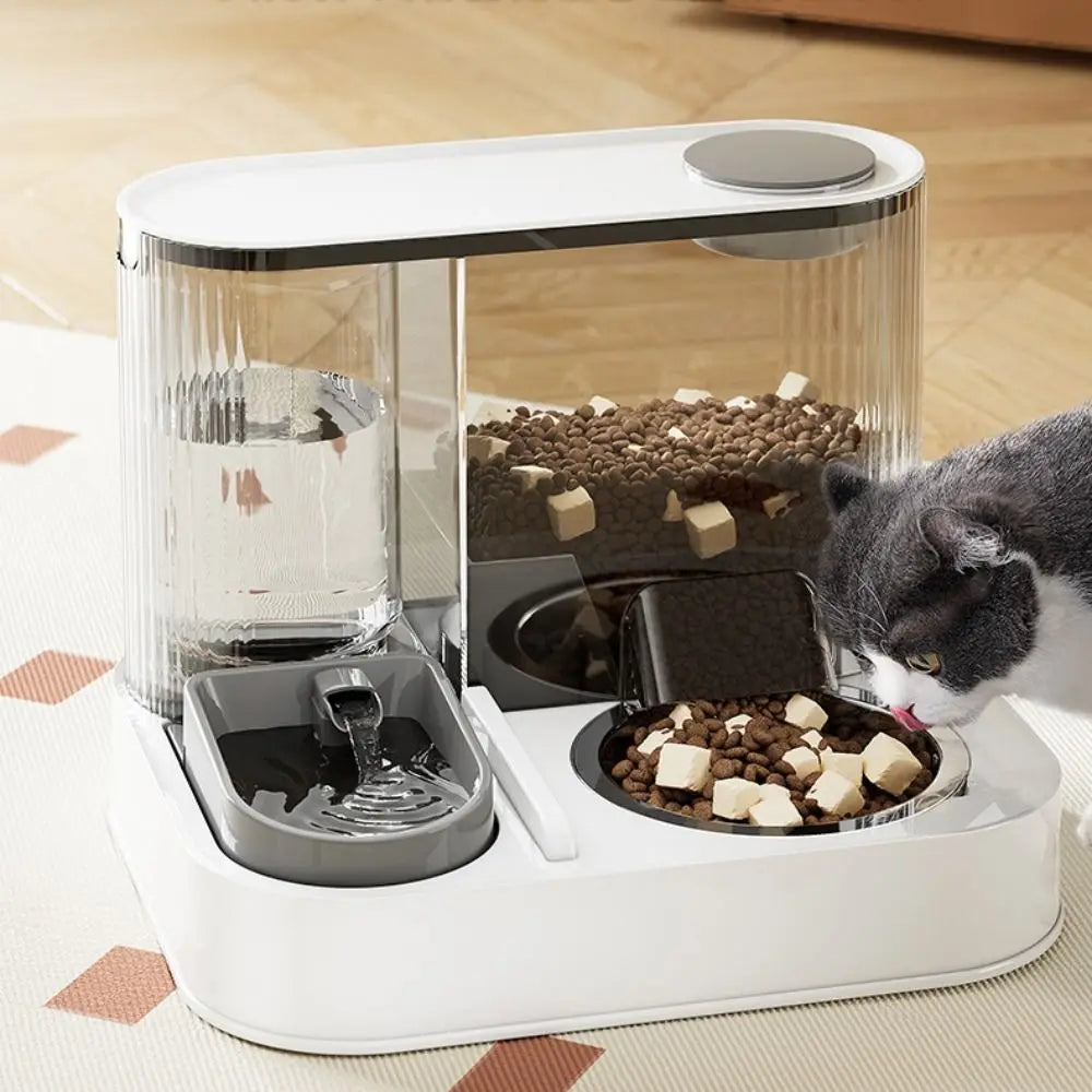 New 2-in-1 Automatic Cat Feeder & Water Dispenser
