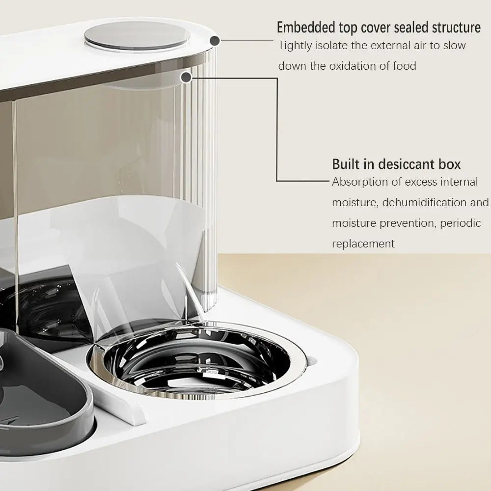 New 2-in-1 Automatic Cat Feeder & Water Dispenser