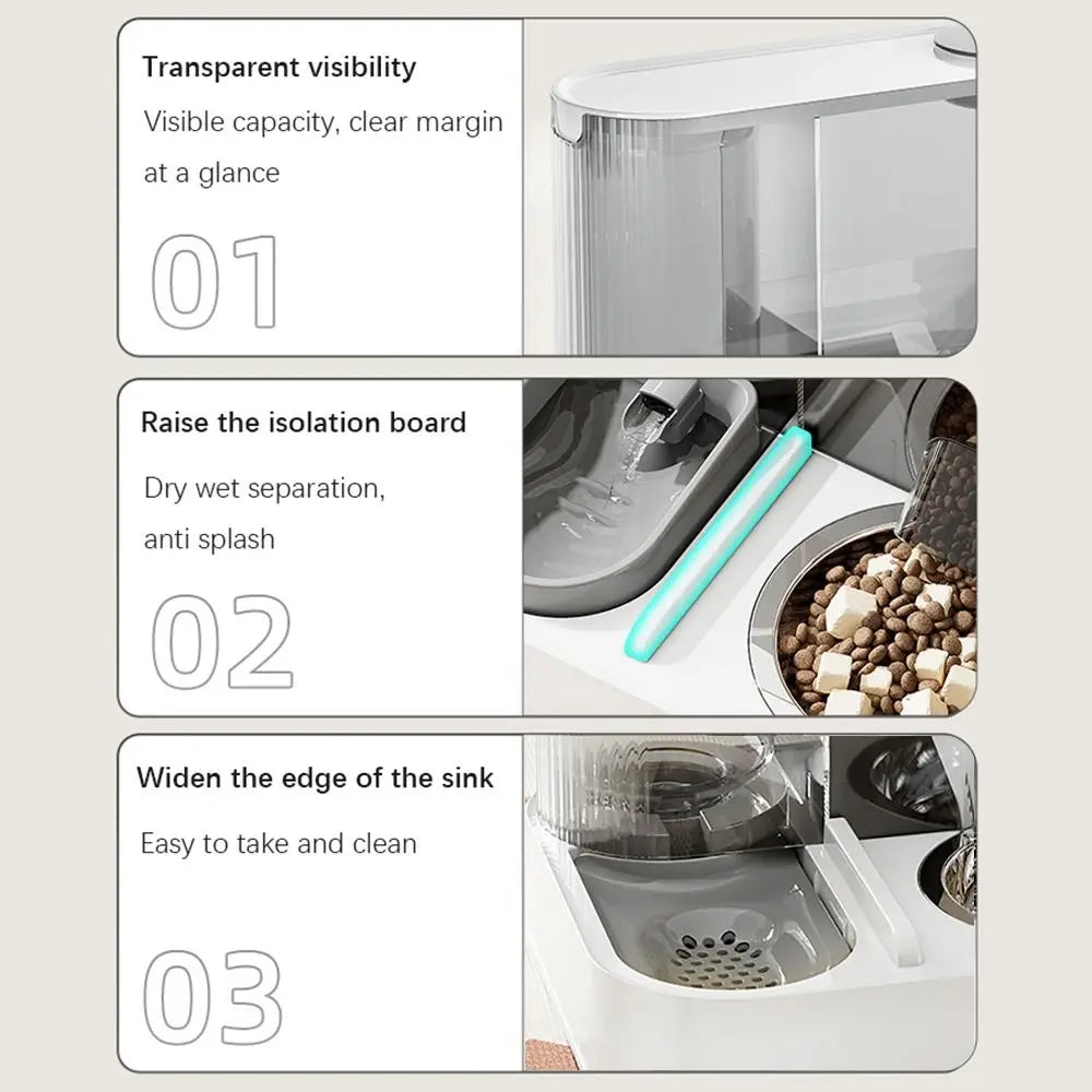 New 2-in-1 Automatic Cat Feeder & Water Dispenser