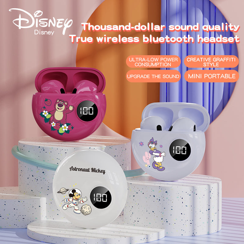 Disney TWS Earbuds with Minnie & Mickey Design - High-Quality Sound, Bluetooth & Long Battery