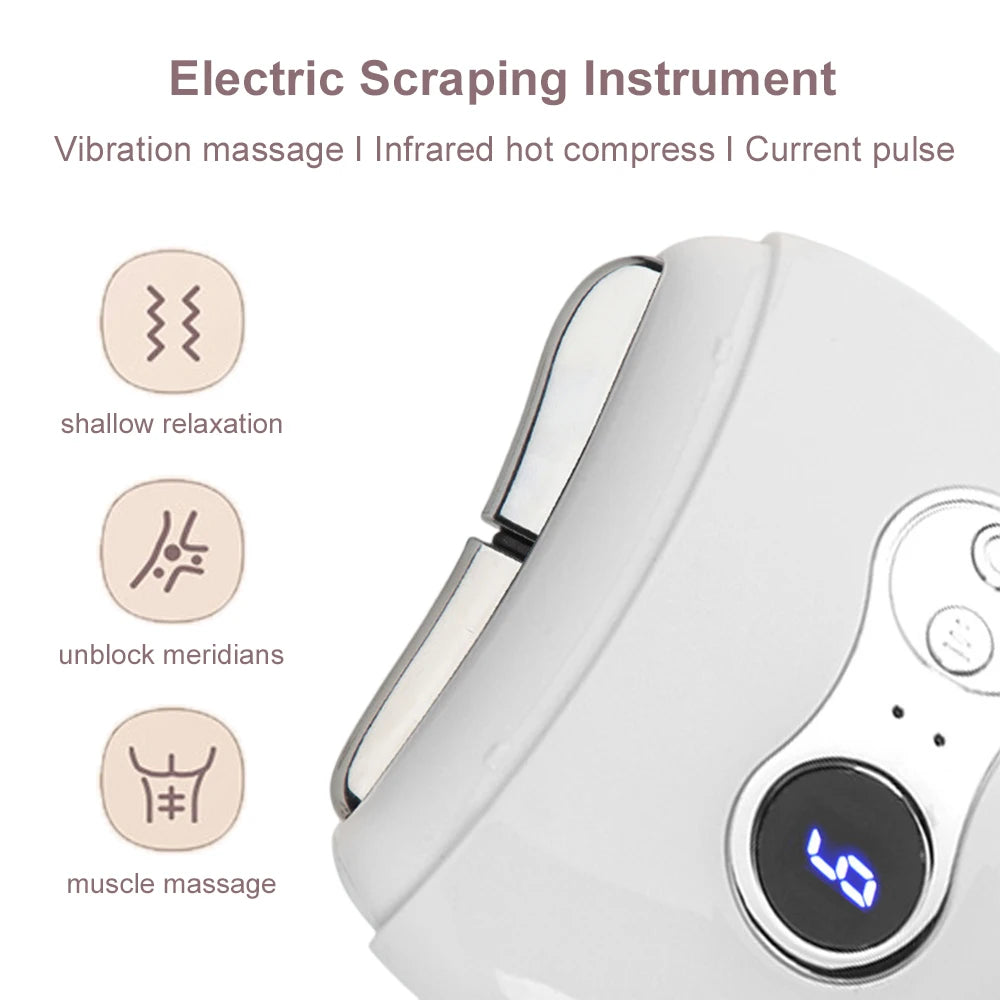 Electric Vibration & Heated Massage Device - Anti-Wrinkle, Skin Lifting & Contouring