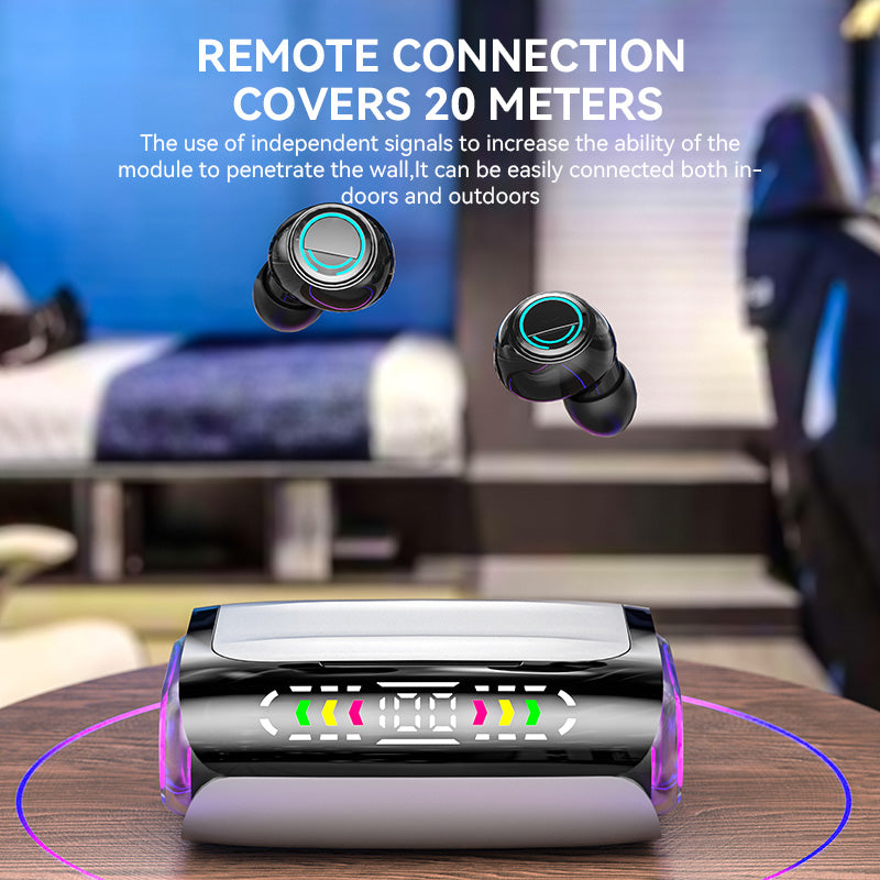 Wireless Sports Earbuds - High-Quality Sound, Sweat-Resistant, Long Battery & Built-In Mic