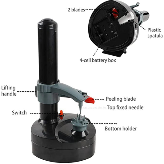 Electric Potato Peeler – Automatic Rotating Peeler for Quick, Efficient Kitchen Prep