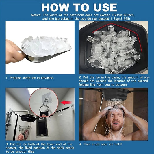 Ice Shower Attachment for Cold Therapy – Easy Setup for Recovery & Energizing Start