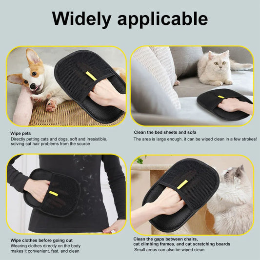 Electrostatic Pet Hair Remover Glove – Quick, Easy, and Reusable for Pet Hair Cleanup