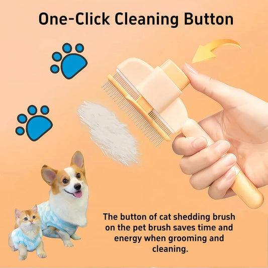 Versatile Flea Comb for Cats & Dogs – Self-Cleaning, Safe Grooming for Pets