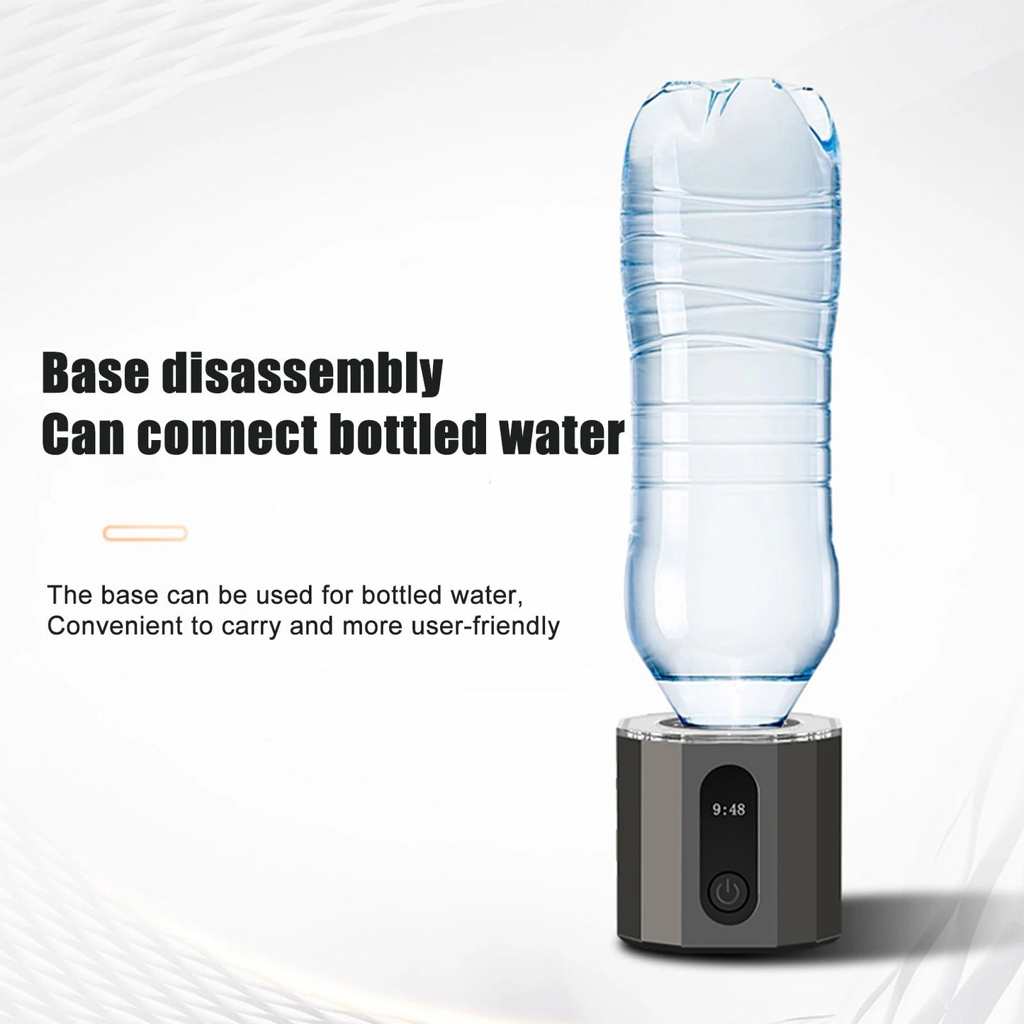 Hydrogen-Rich Water Bottle - Portable, Intelligent Operation & Health Benefits for Wellness