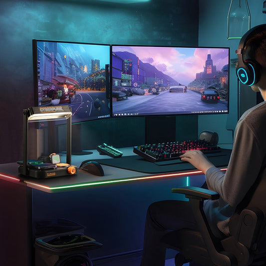 3-in-1 Wireless Charger with LED Light, Phone Stand & Fast Charging for Qi-Enabled Devices