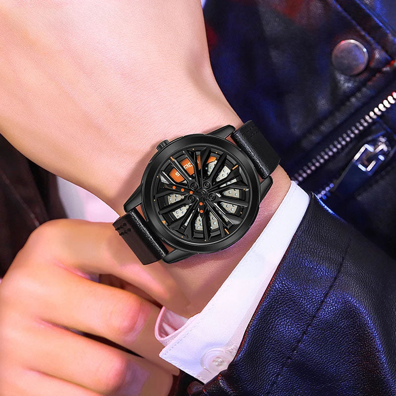 Rim Watch – Bold, Spinning Hub Design for Car Enthusiasts and Unique Accessories Lovers
