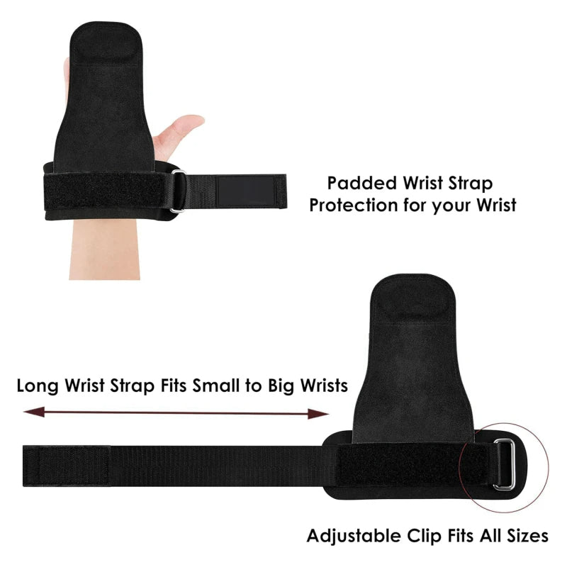Adjustable Weight Lifting Wrist Straps – Enhanced Grip, Support for Powerlifting & Deadlifts