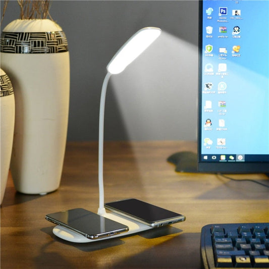 Smart Touch LED Desk Lamp - Adjustable Brightness, Mobile Charging, Foldable Design