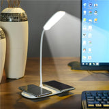 Smart Touch LED Desk Lamp - Adjustable Brightness, Mobile Charging, Foldable Design