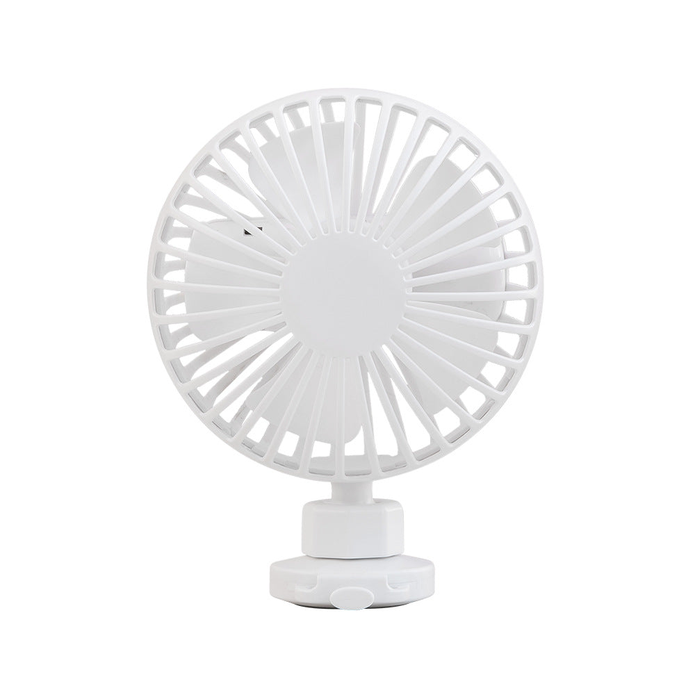 Portable Stroller Fan - Adjustable, Rechargeable, Quiet Operation for Your Little One