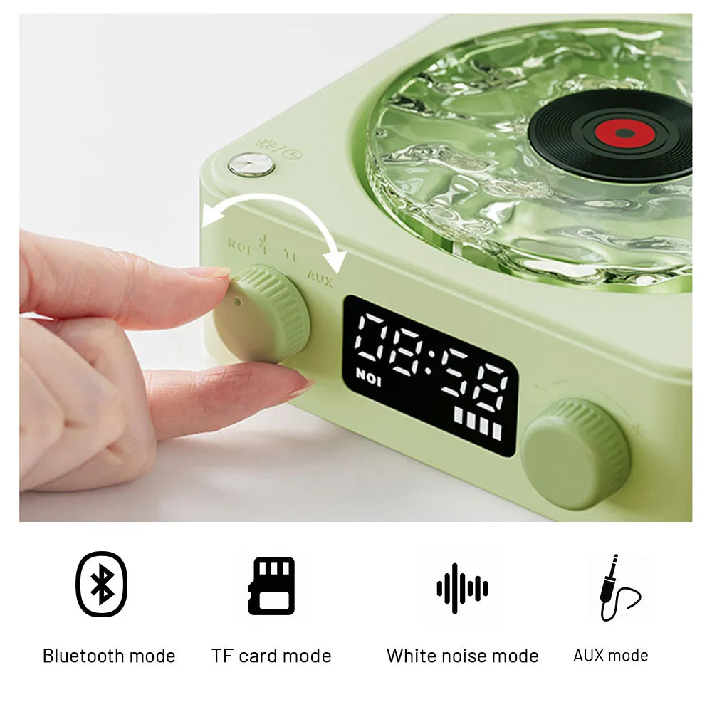 Retro Bluetooth Speaker with RGB Lights, Powerful Subwoofer & Long Battery Life