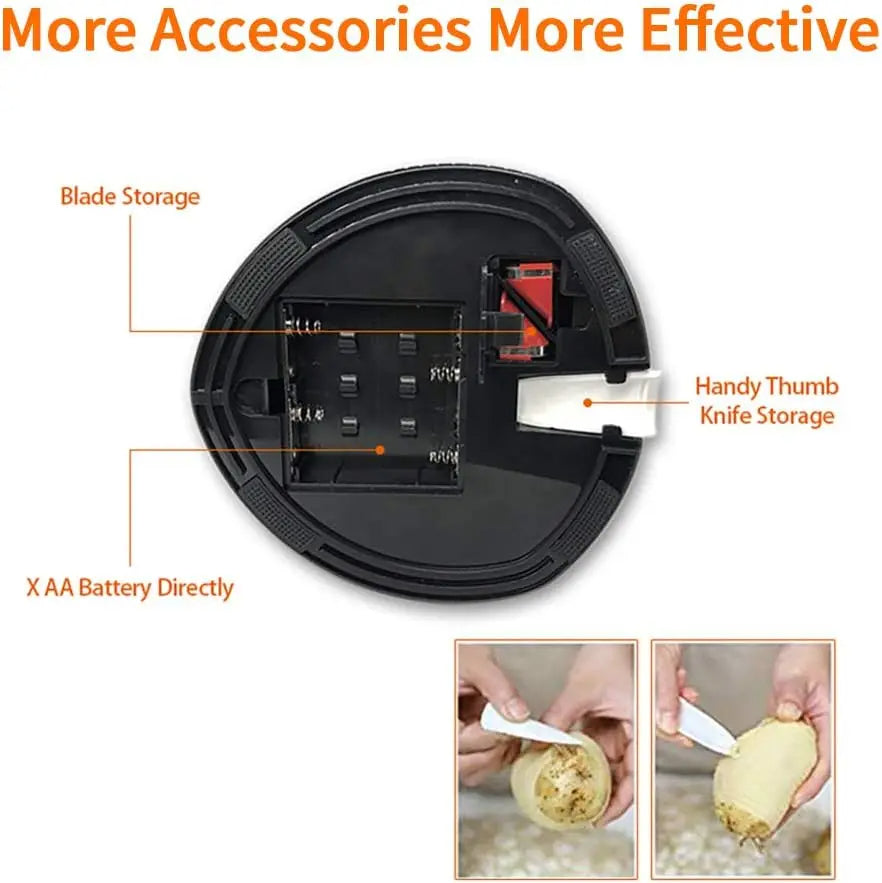 Electric Potato Peeler – Automatic Rotating Peeler for Quick, Efficient Kitchen Prep
