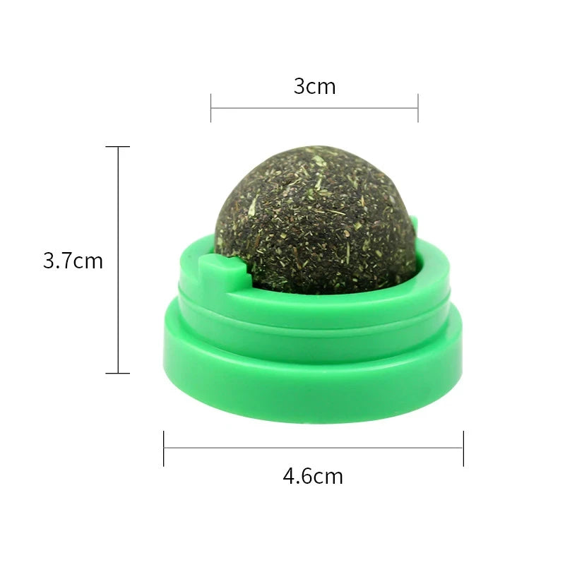 3 Pcs Catnip Balls for Cats – Wall-Mounted Toys for Fun, Grooming & Mental Stimulation