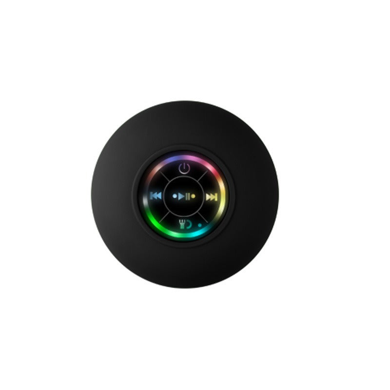 Waterproof Bluetooth Speaker with LED Lights, Suction Cup, High-Performance Sound & Mic