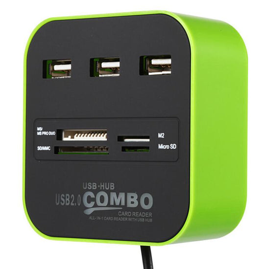 USB Hub Combo - Multi-Port Expansion, High-Speed Data Transfer & Plug-and-Play Functionality