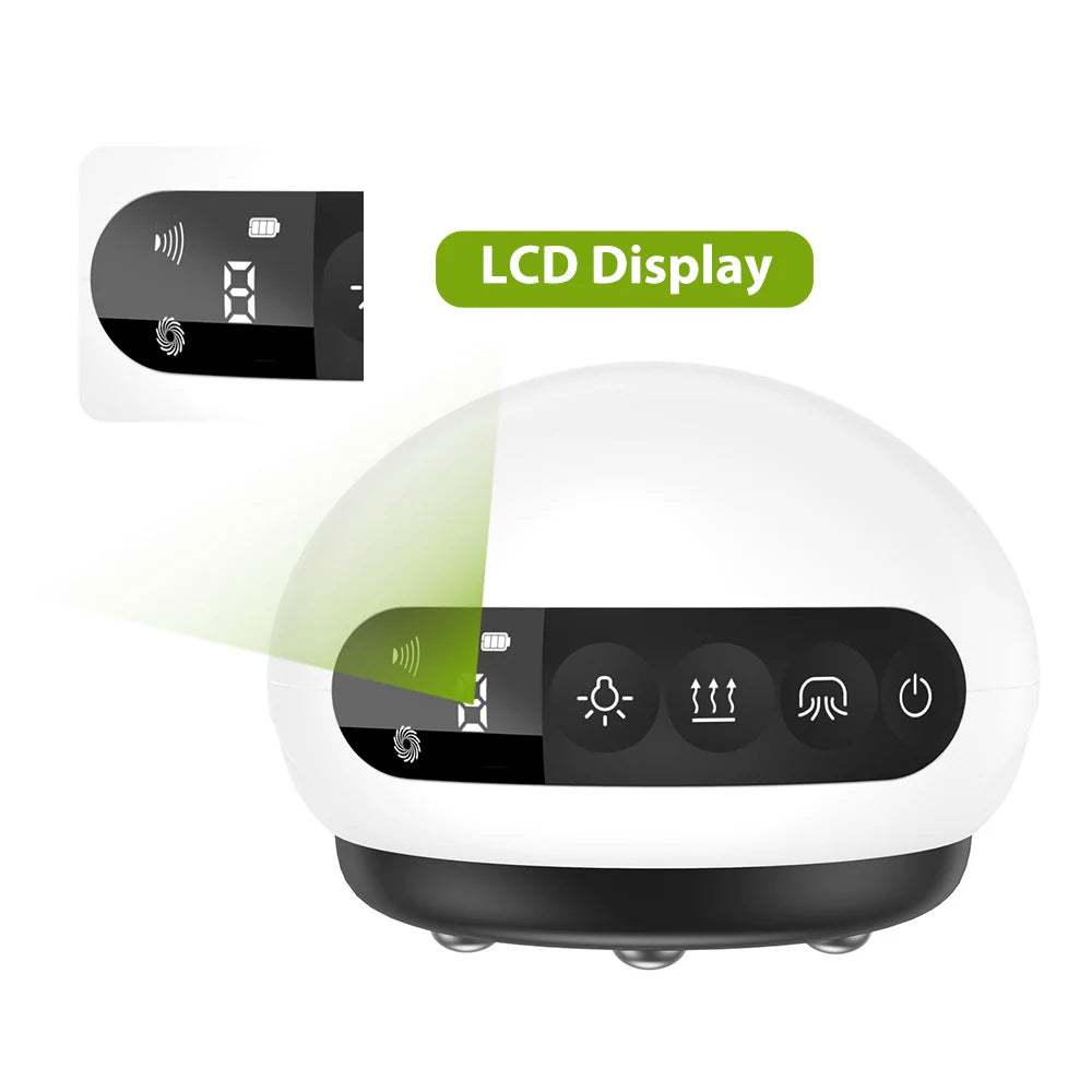 Smart Cupping Massager with LCD Display, Customizable Settings & Therapeutic Benefits