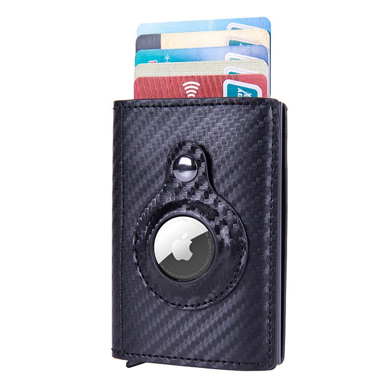 RFID Carbon Fiber AirTag Tracker Cover - Stylish, Scratch-Resistant & Secure Card Pack