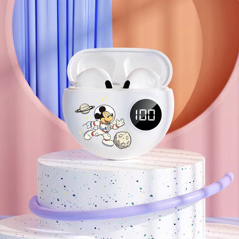 Disney TWS Earbuds with Minnie & Mickey Design - High-Quality Sound, Bluetooth & Long Battery