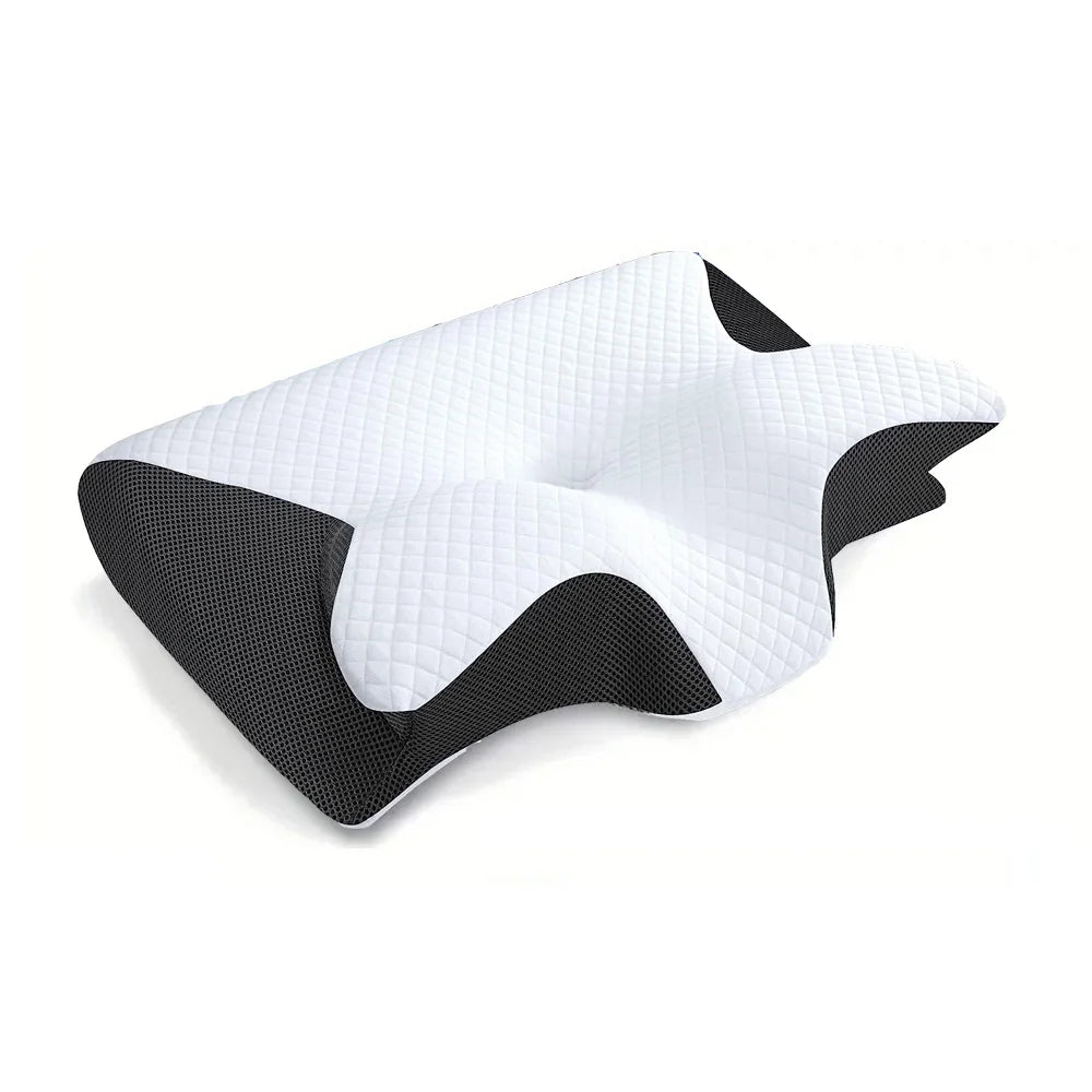 Memory Foam Cervical Pillow for Neck & Spine Support – Adjustable, Cooling Comfort