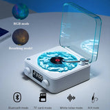 Retro Bluetooth Speaker with RGB Lights, Powerful Subwoofer & Long Battery Life