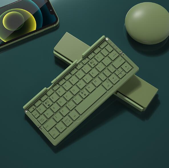 Portable Bluetooth Keyboard - Compact, Foldable, Rechargeable & Compatible with All Devices