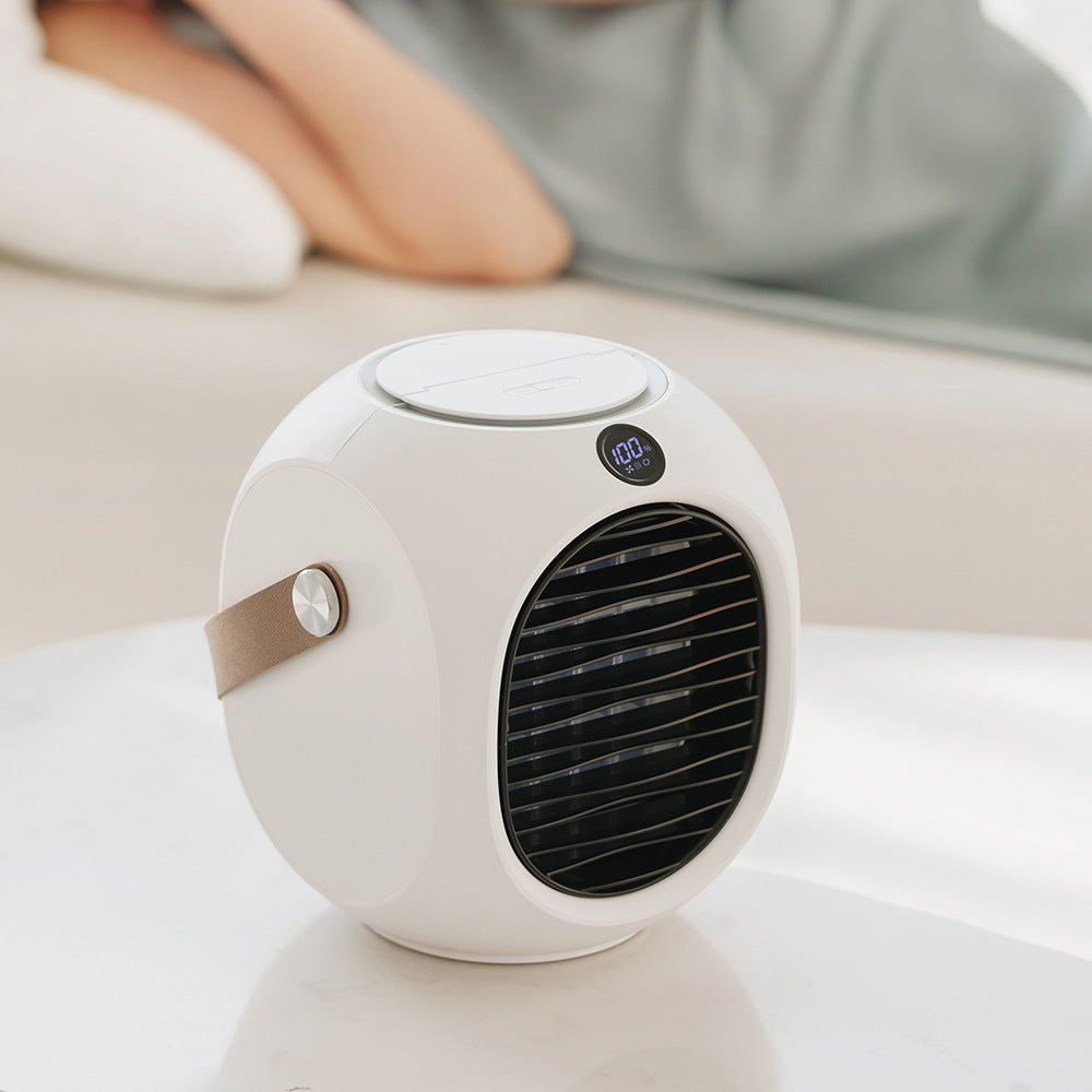 Portable Fan with 120° Oscillation, 220ML Water Tank, 4000mAh Battery & Quiet Operation