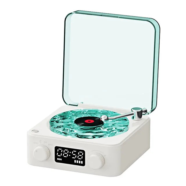 Retro Bluetooth Speaker with RGB Lights, Powerful Subwoofer & Long Battery Life