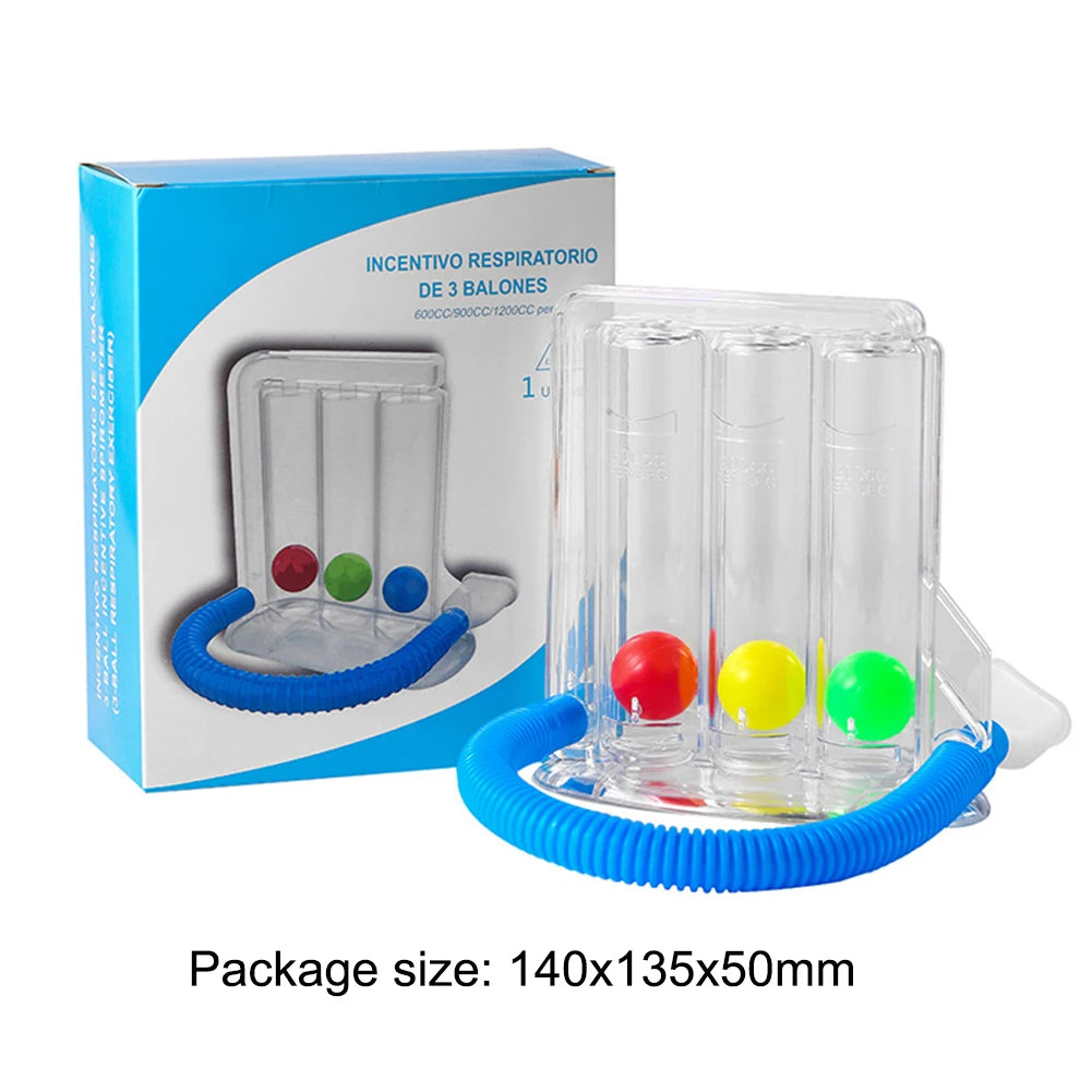 3-Ball Breathing Trainer for Lung Health โ Strengthen Breathing, Asthma & Recovery Support