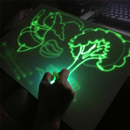Glow Light Drawing Tablet - Mess-Free, Educational, Portable Fun for Kids of All Ages
