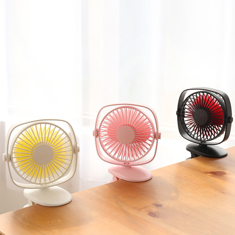 Portable Clip-On Fan - Compact, USB Charging, Adjustable Airflow & Quiet Operation