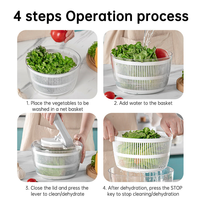 3-in-1 Food Dryer, Spinner & Prep Appliance - Efficient, Compact & Easy to Clean