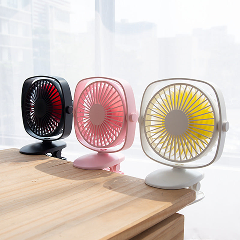 Portable Clip-On Fan - Compact, USB Charging, Adjustable Airflow & Quiet Operation