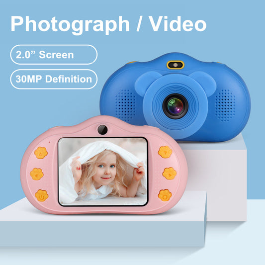 Kids Digital Camera - 2.0-Inch LCD Screen, Fun Filters, Rechargeable Battery & Durable Design
