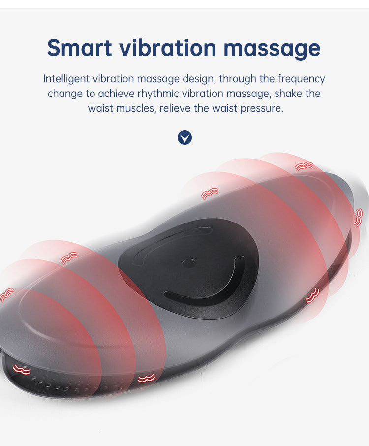 Inflatable Lumbar Traction Massager with Heat Therapy - Adjustable Support for Lower Back Pain