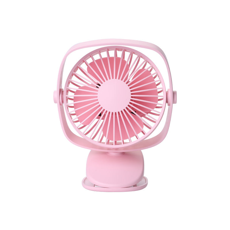 Portable Clip-On Fan - Compact, USB Charging, Adjustable Airflow & Quiet Operation