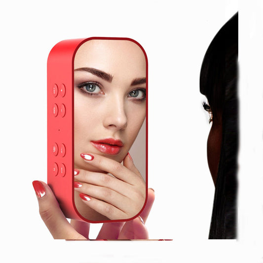 LED Mirror Bluetooth Speaker - High-Quality Sound, Rechargeable & Stylish Design