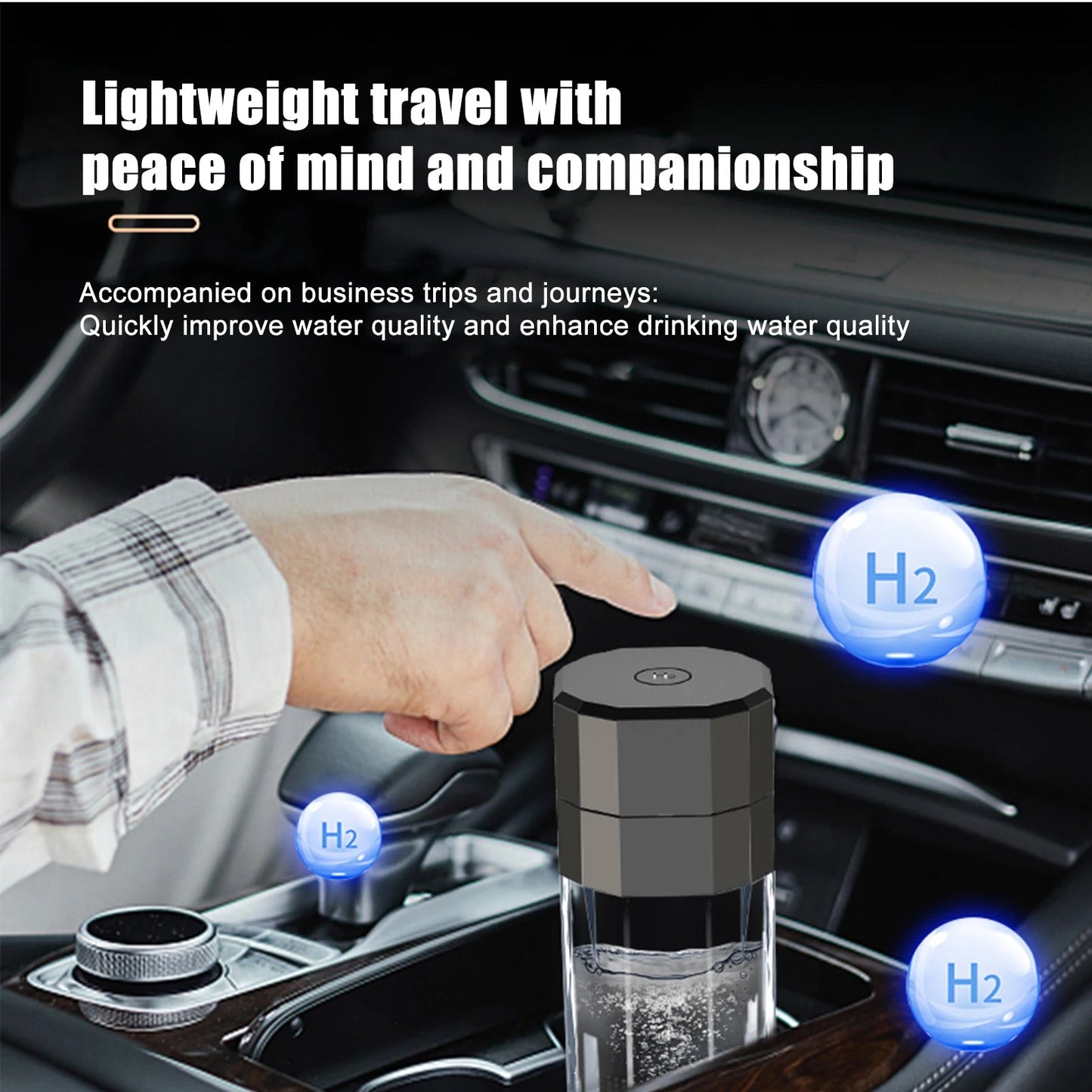 Hydrogen-Rich Water Bottle - Portable, Intelligent Operation & Health Benefits for Wellness