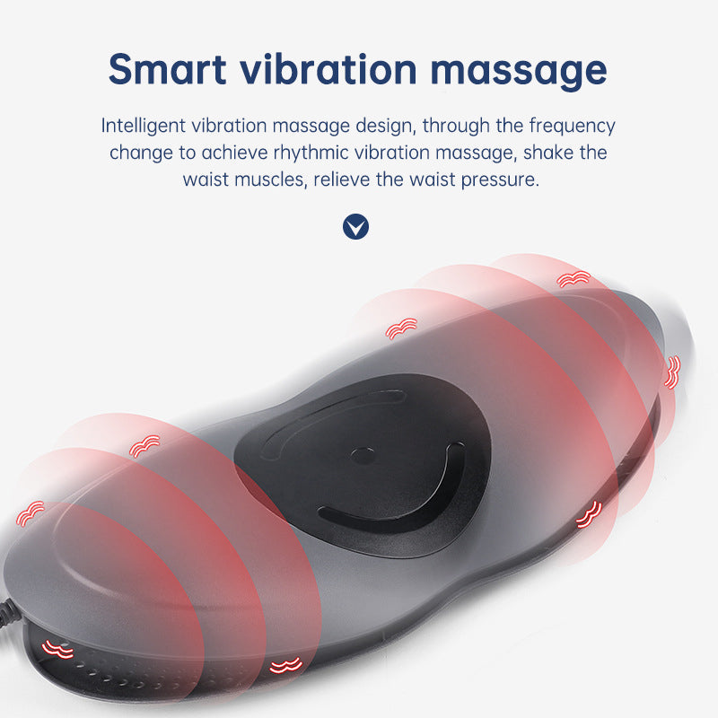 Inflatable Lumbar Traction Massager with Heat Therapy - Adjustable Support for Lower Back Pain