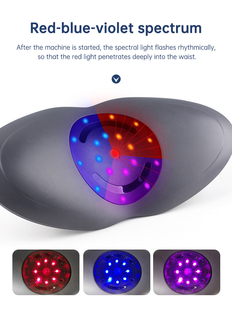 Inflatable Lumbar Traction Massager with Heat Therapy - Adjustable Support for Lower Back Pain