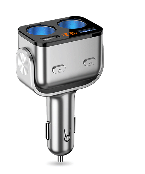 Dual USB Car Charger with Quick Charge 3.0, 12V Compatibility & Overload Protection