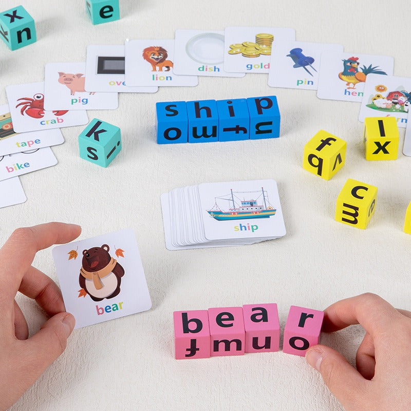 Montessori Word Puzzle Game for Kids – Fun, Educational, Boosts Vocabulary Skills!