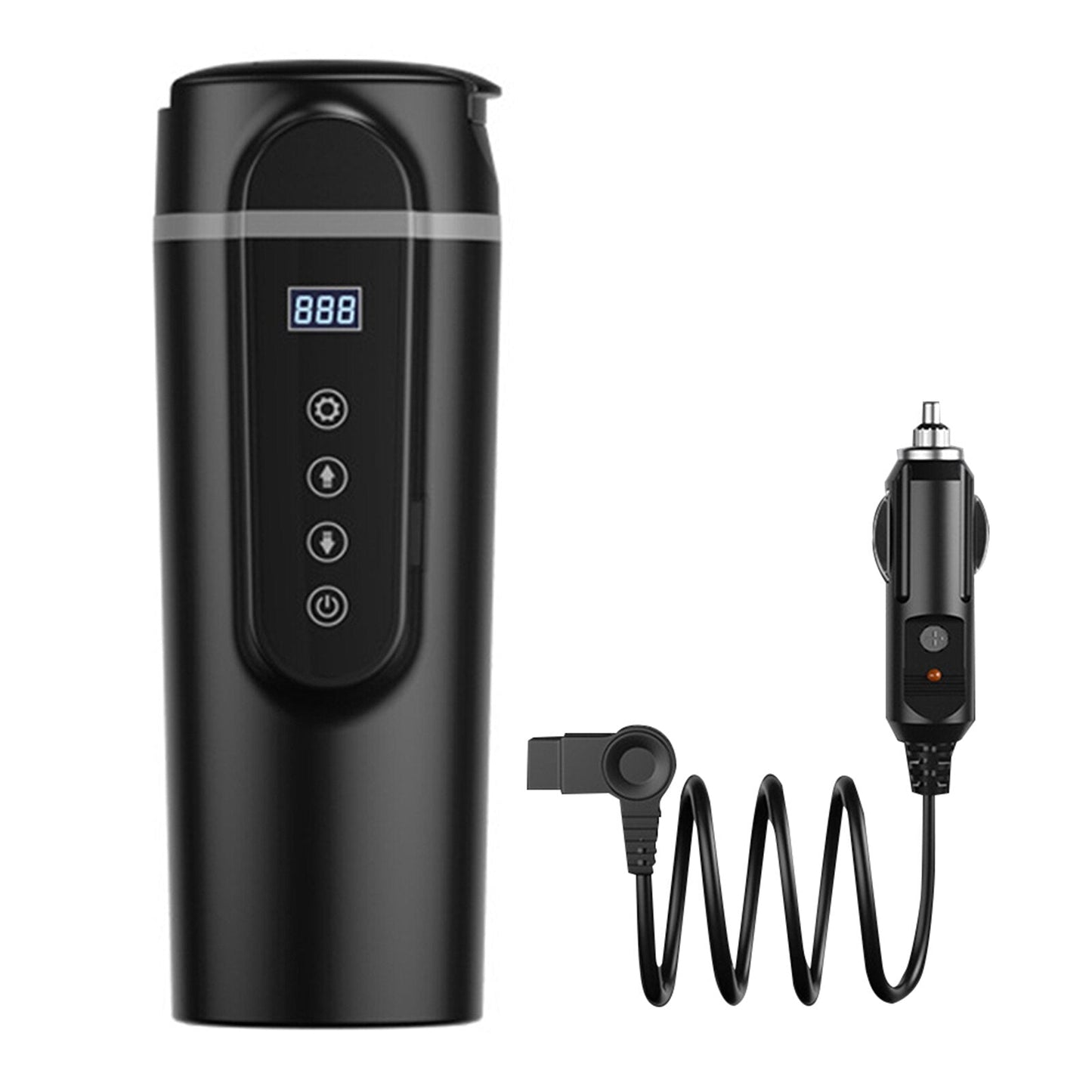 Portable Car Mug Heater - Smart Temperature Control, Dual Voltage, Leak-Proof & Energy Efficient