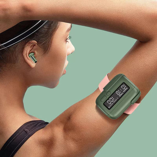 Bluetooth Earphones with Digital Clock, Touch Controls, High-Quality Sound & Gaming Ready