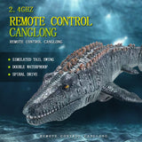 Interactive Dinosaur Toy with Wireless Charging, Remote Control & Realistic Movements