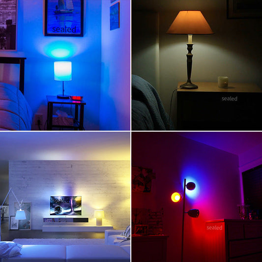Smart RGB CW Lamp with Alexa Control, Music Sync, WiFi, Adjustable Brightness & Energy-Efficient