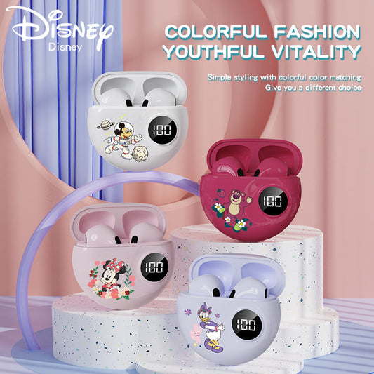 Disney TWS Earbuds with Minnie & Mickey Design - High-Quality Sound, Bluetooth & Long Battery